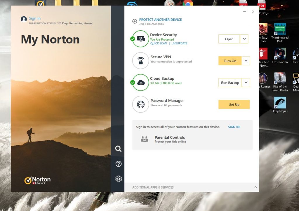 Norton Premium Lifelock