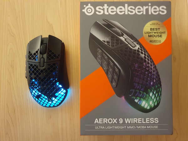 Aerox 9 Wireless, Lightweight Wireless MMO & MOBA gaming mouse