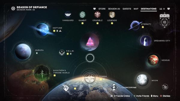 Destiny Lightfall The Map