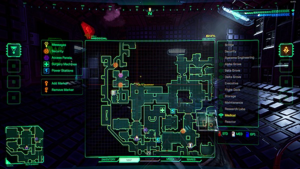 System Shock map