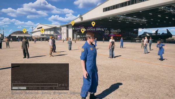 Ace Combat hanging at the Hub